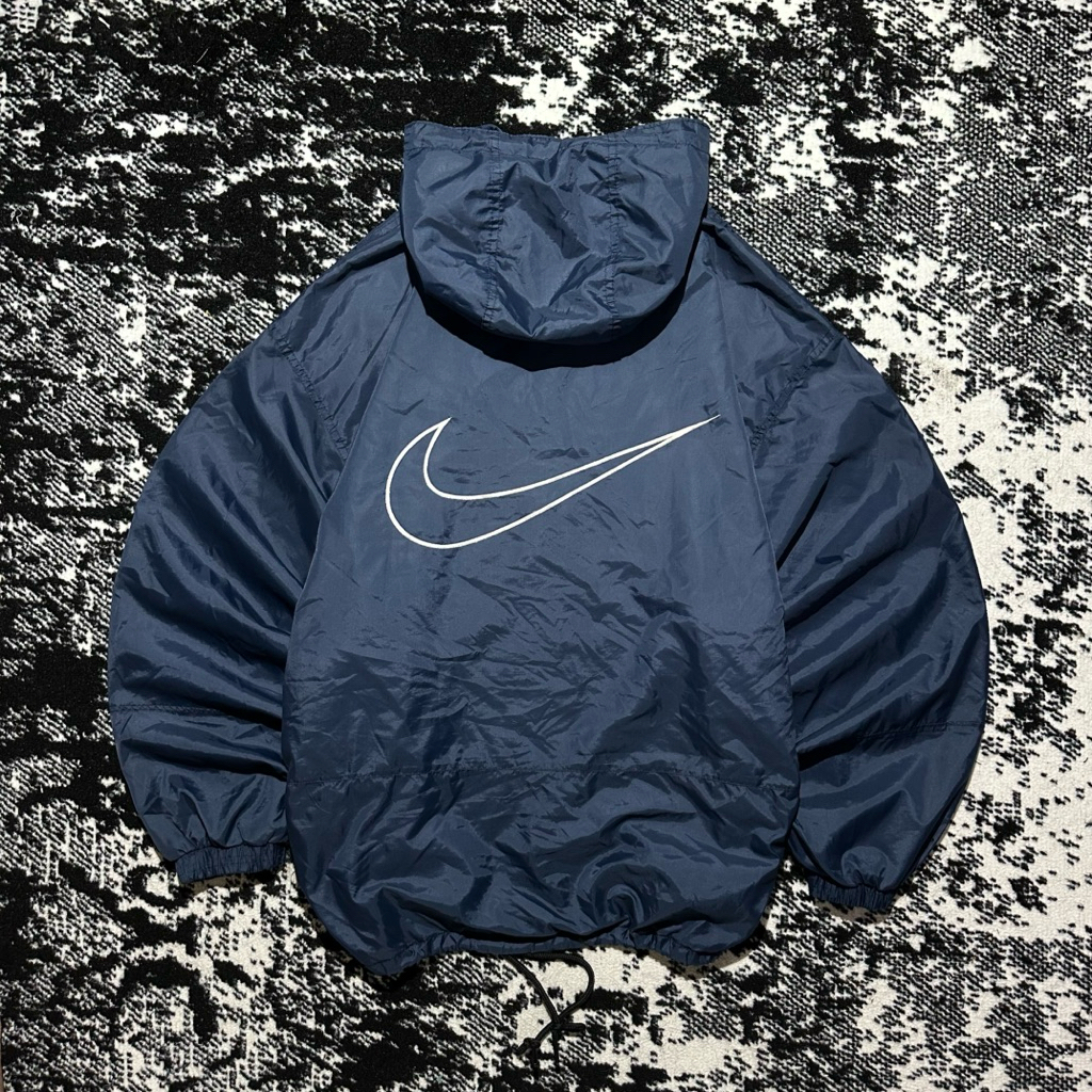 Windbreaker Nike Big logo Navy Colour Jacket Vintage