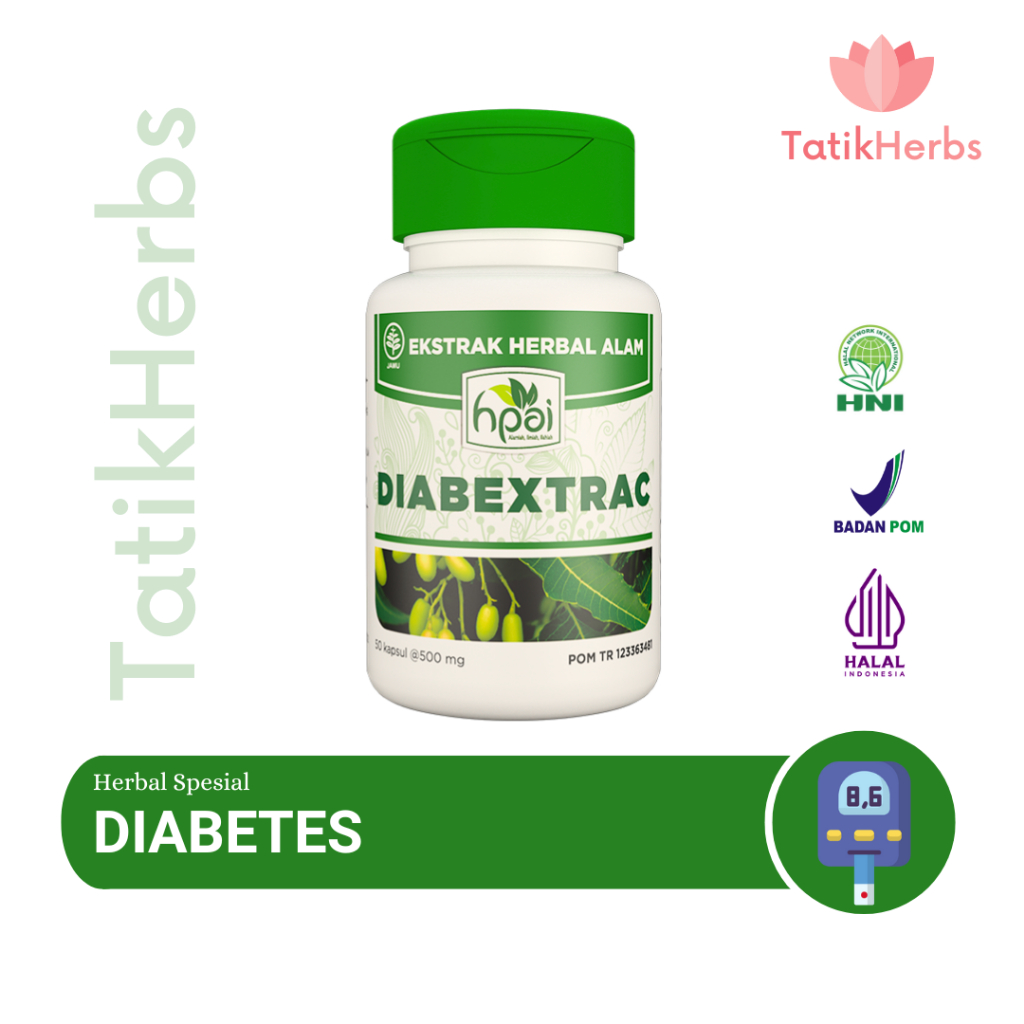 HNI Diabextrac Obat Herbal Diabetes Kencing Manis 50 Kapsul