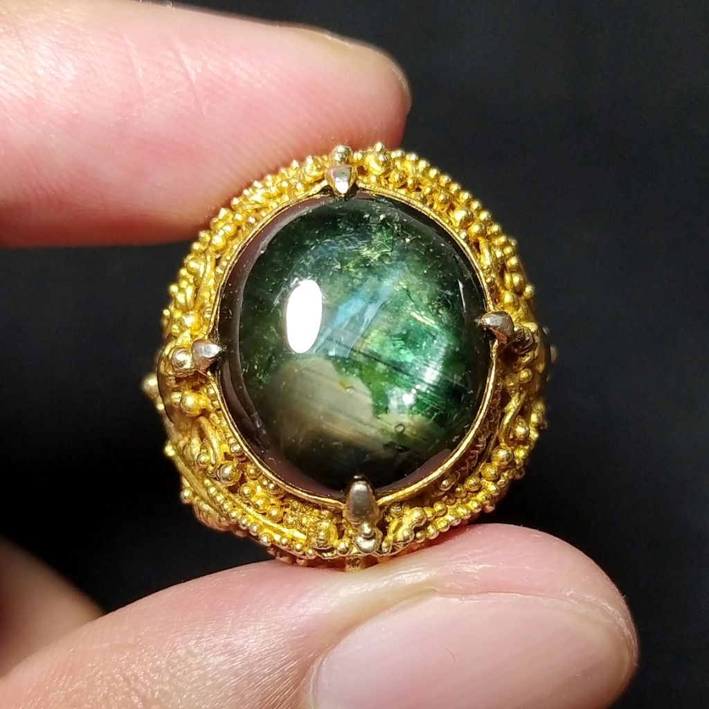 Natural black sapphire // bangsing kresnadana // safir hitam Thailand // bangsing Thailand // ring c