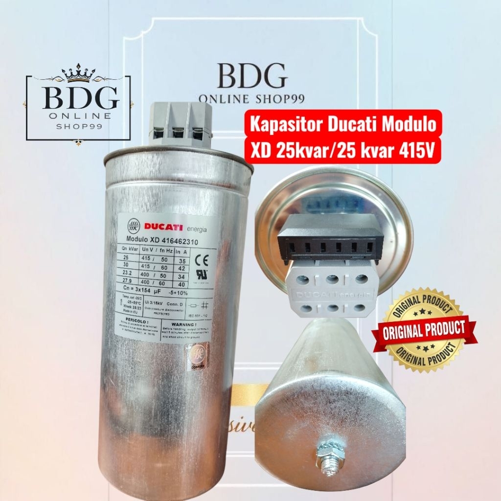 Kapasitor Ducati Modulo XD 25kvar/25 kvar 415V