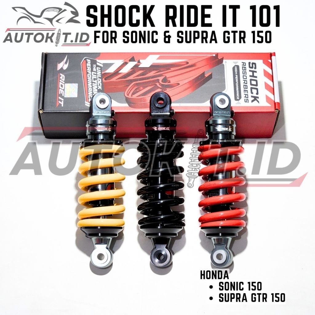 Shock / Shockbreaker RIDE IT GP 101 Untuk Honda Sonic & Supra GTR 150 - 230 mm