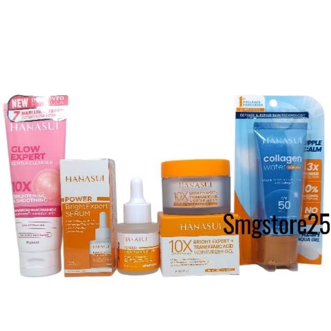 Paket Skincare Hanasui Untuk Menyamarkan Flek Hitam dan Mengatasi Masalah Penuaan Dini