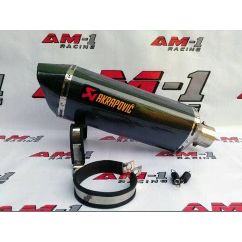 KNALPOT AKRAPOVIC ORI CARBON GSX R150