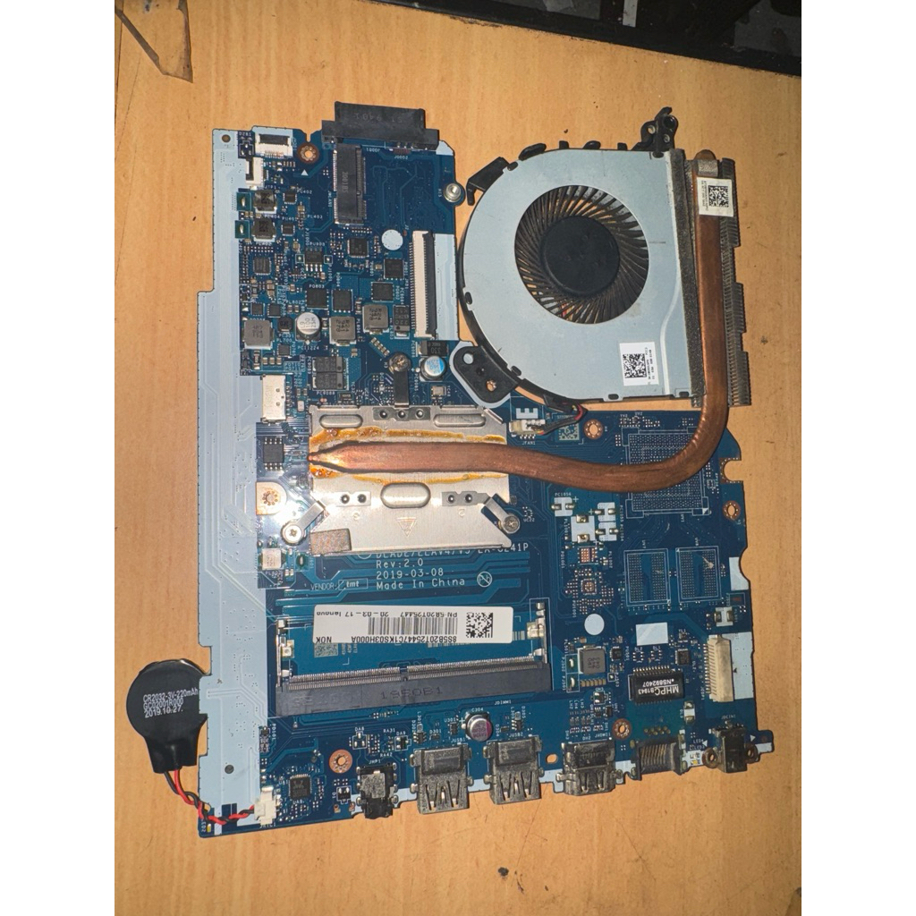 mainbord Lenovo V145-14AST AMD A9 kondisi mati cocok buat canibalan