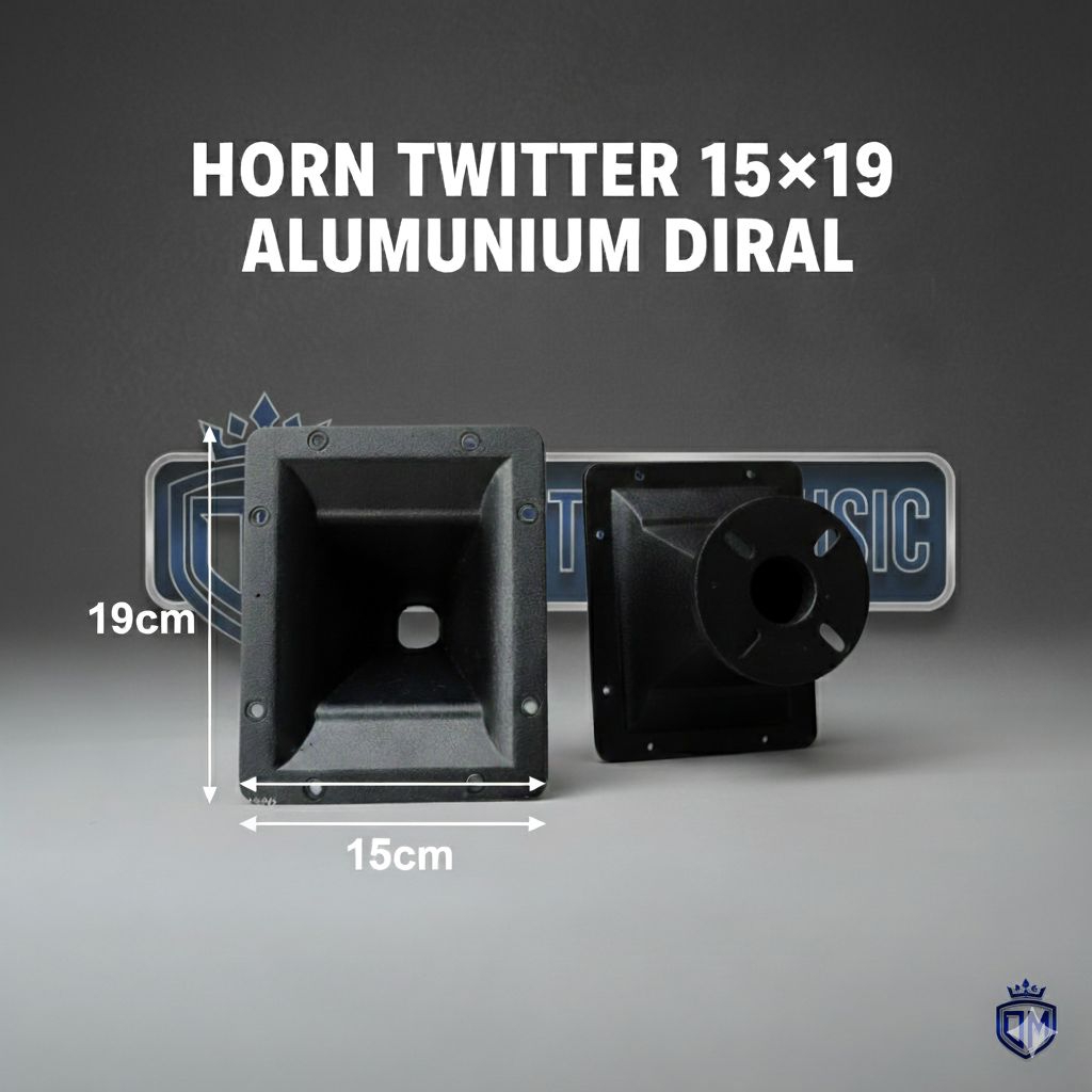 Horn Corong Twitter Ukuran 15×19 Drat Bahan ALUMUNIUM DIRAL