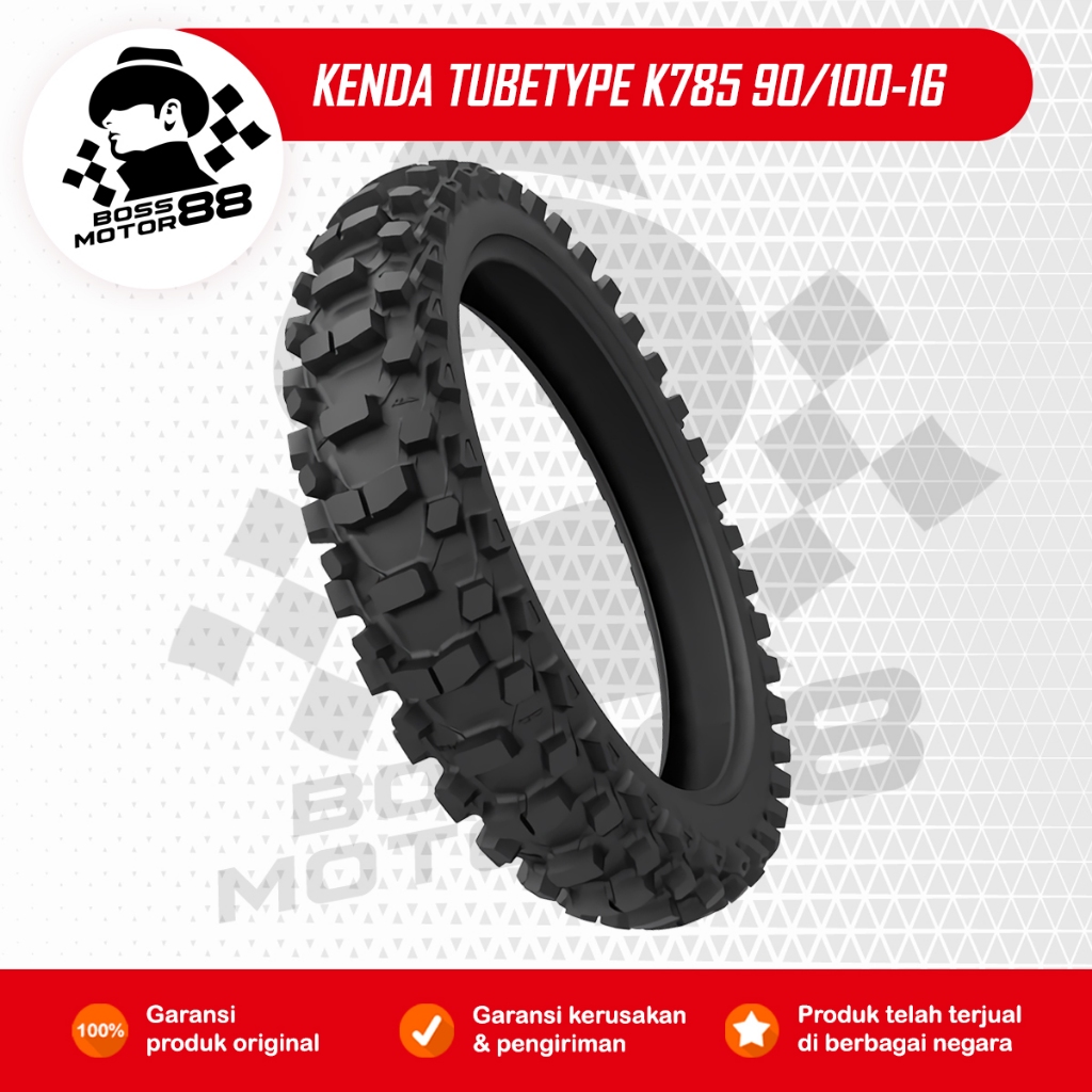Kenda Ban Motor Tubetype Mini Trail Motif MILLVILLE II K785 90/100 Ring 16 Non Tubeless Original