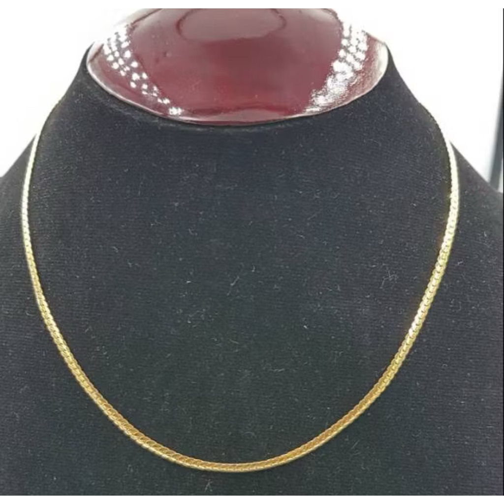 kalung ceme semi emas asli kadar 875 dan gelang koin sisik naga kadar 700