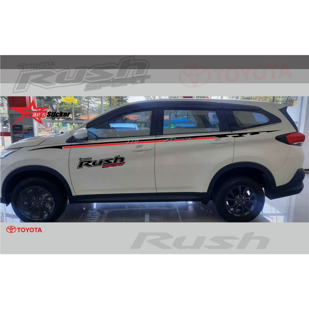 Toyota Rush Cutting Sticker Variasi Sticker Body Mobil Toyota Rush 2023