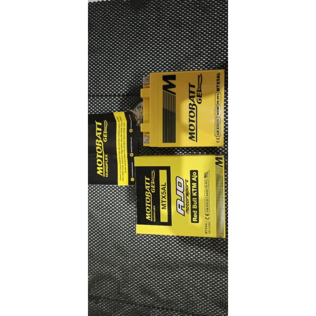 Aki Motobatt MTX5AL Grand 100 persen original