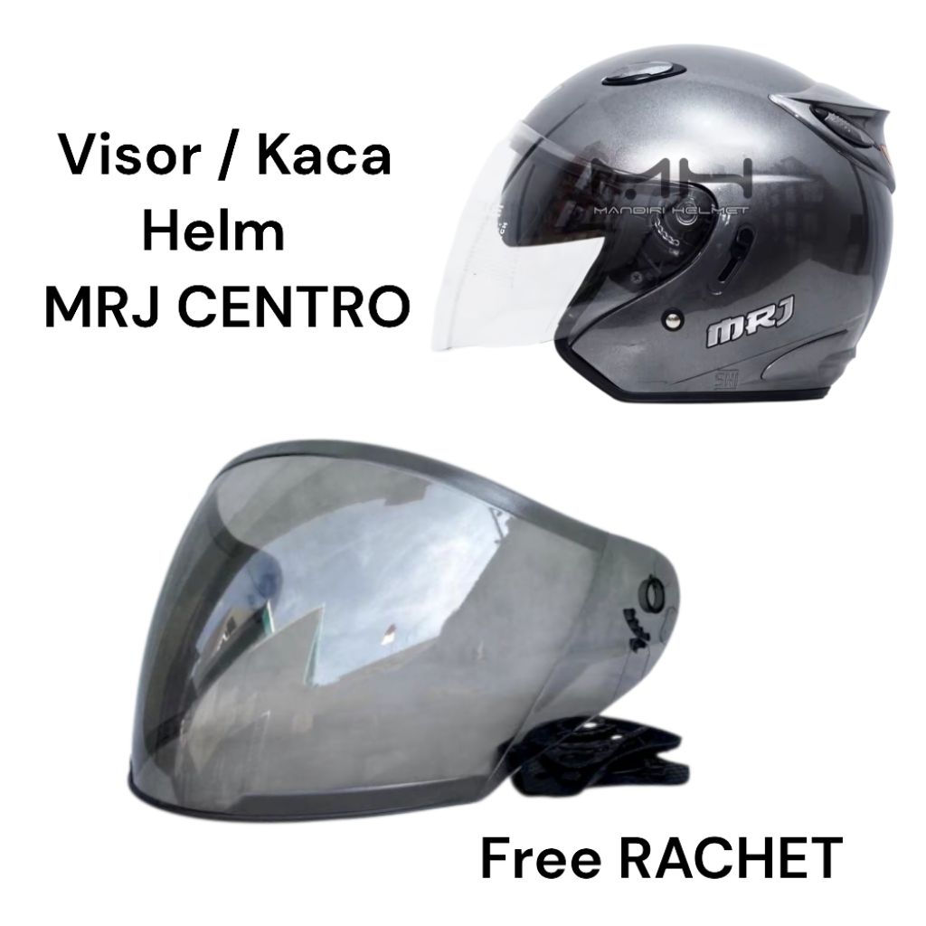 Kaca Helm MRJ Centro ( kaca helm saja) Visor helm MRJ free rachet Free Ongkir