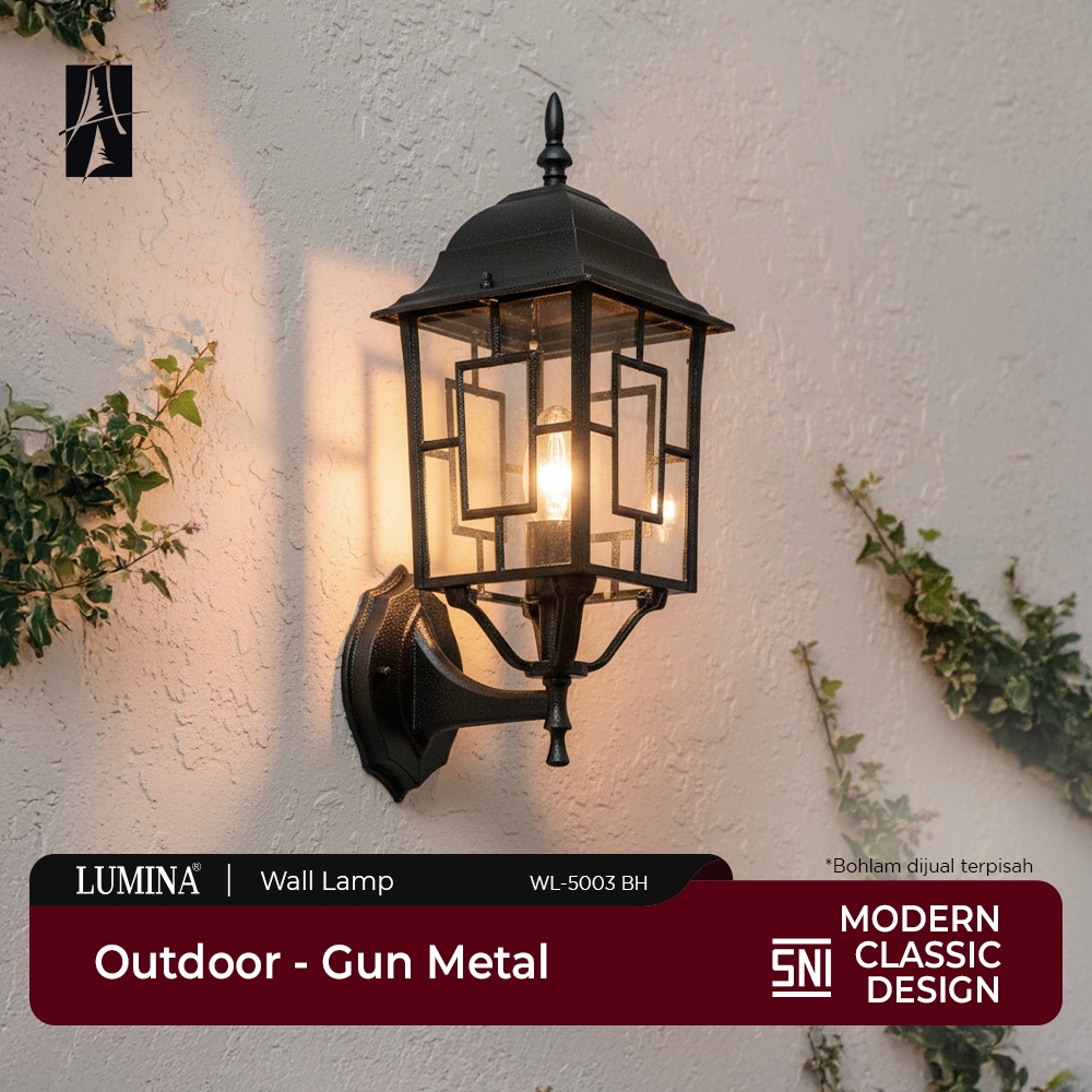 Lumina - Lampu Hias Dinding Outdoor Wall Lamp Modern Classic Klasik Elegan untuk Taman Halaman Rumah