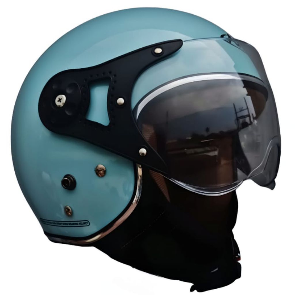 Helm Bogo Hijab Original warna biru Pria Wanita