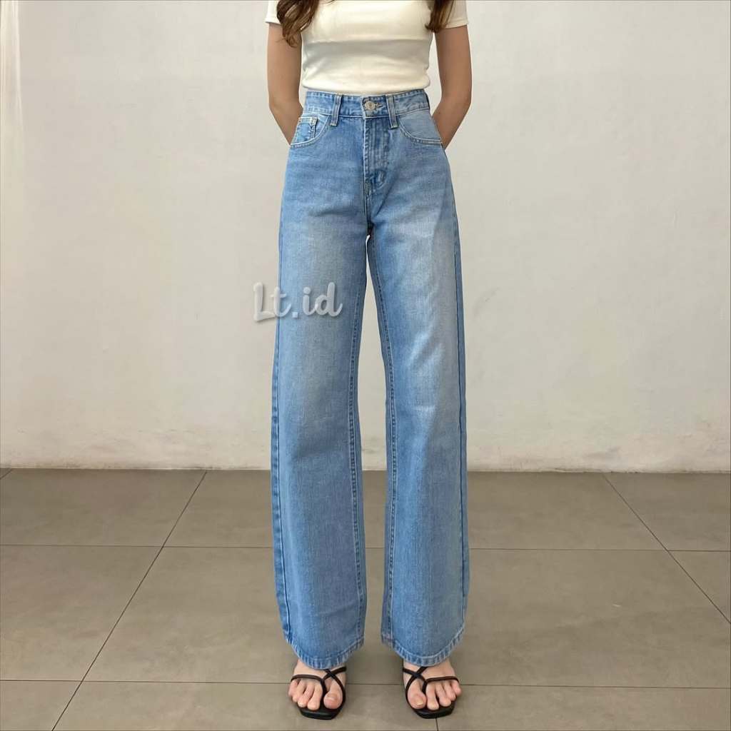 Elsa Straight Jeans Import Retro