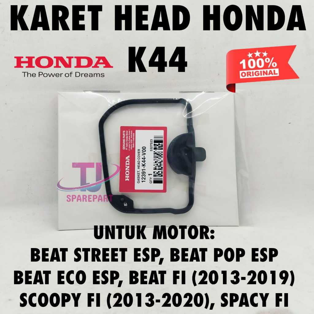 Karet HEAD KODE-K44 Gasket Head Cover Scoopy FI Spacy Beat Street ESP ECO 2013-2019 12391-K44-V00