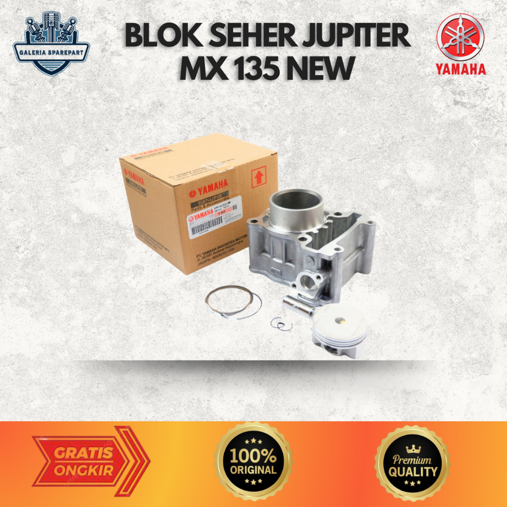 Blok Seher jupiter mx 135 new ori - blok jupiter mx old  5YP - Silinder Blok Seher Assy Set Jupiter