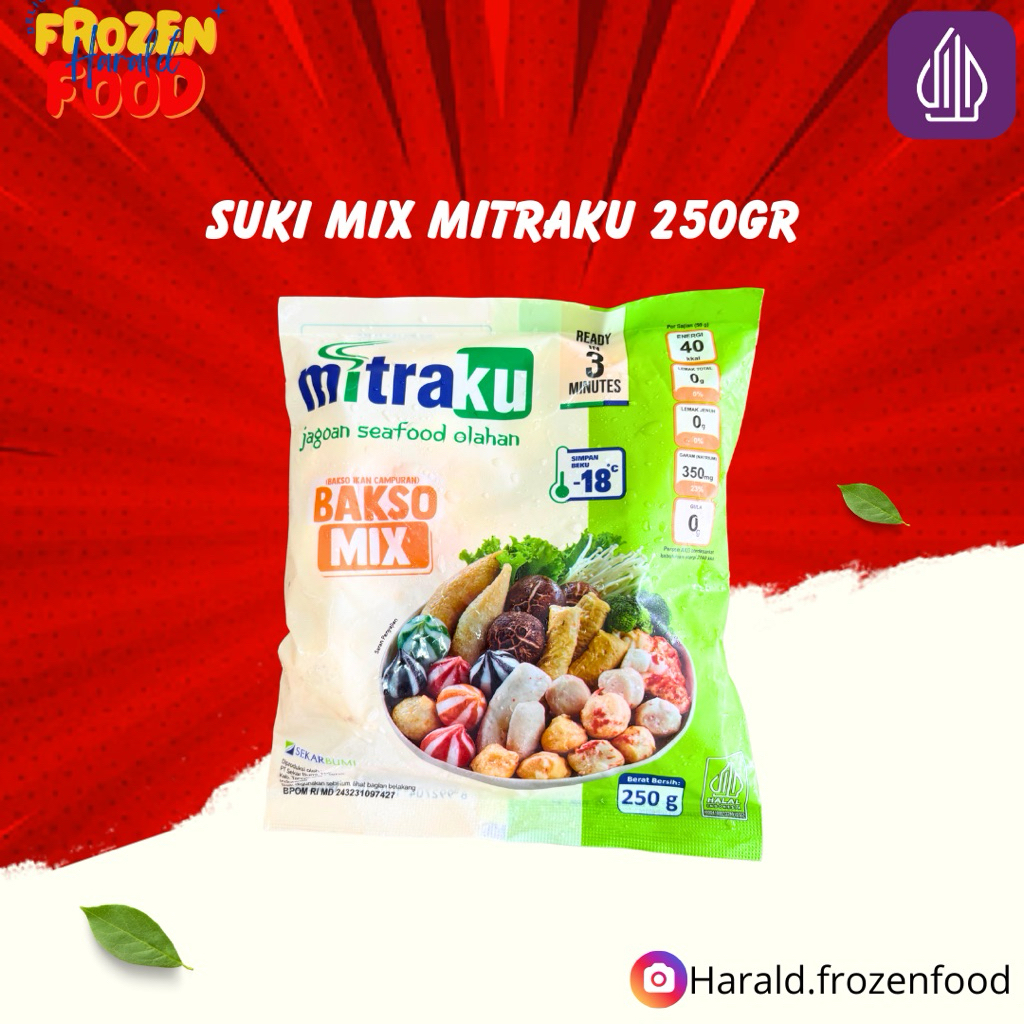 Suki Dumpling Bakso Mix Mitraku 250gr