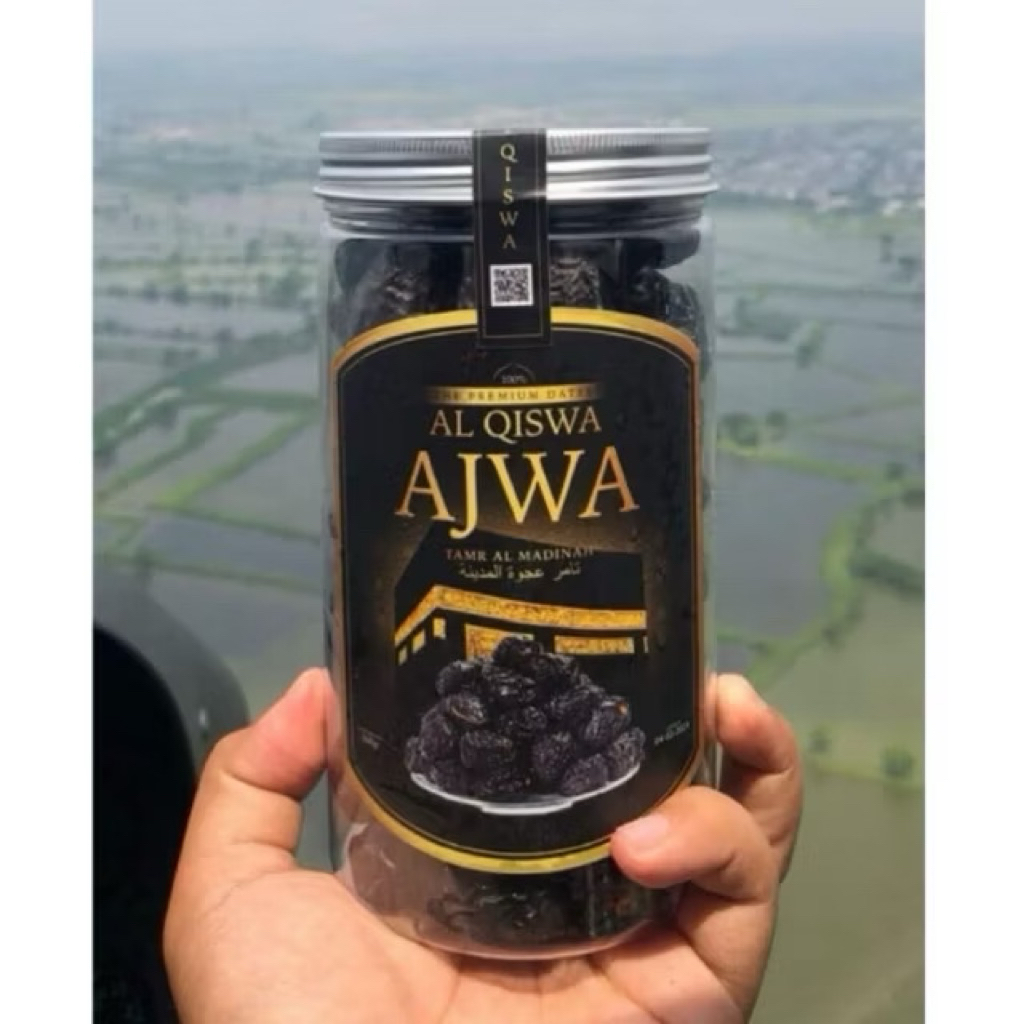 Kurma Ajwa Madinah 500gram toples premium grade A kurma nabi kurma ajwa premium kurma saudi