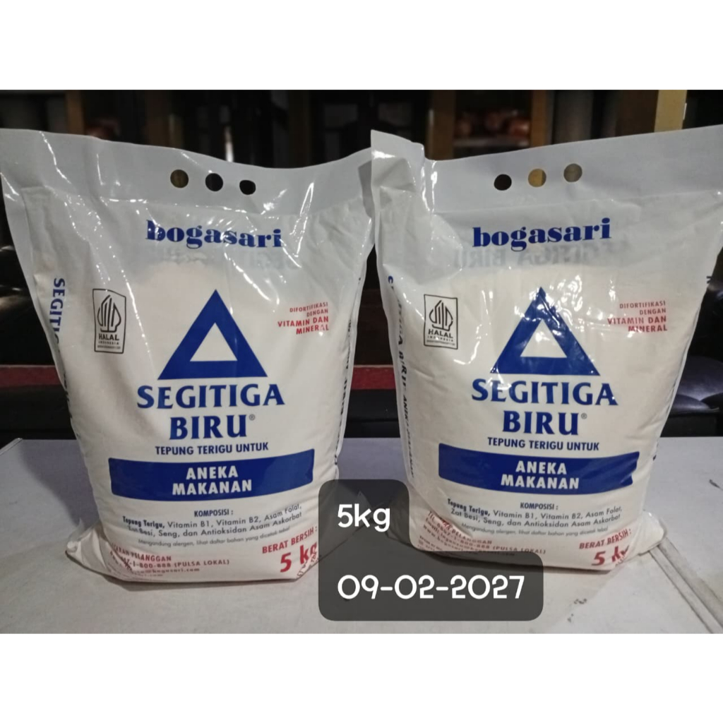 TEPUNG SEGITIGA BIRU 5Kg Bogasari