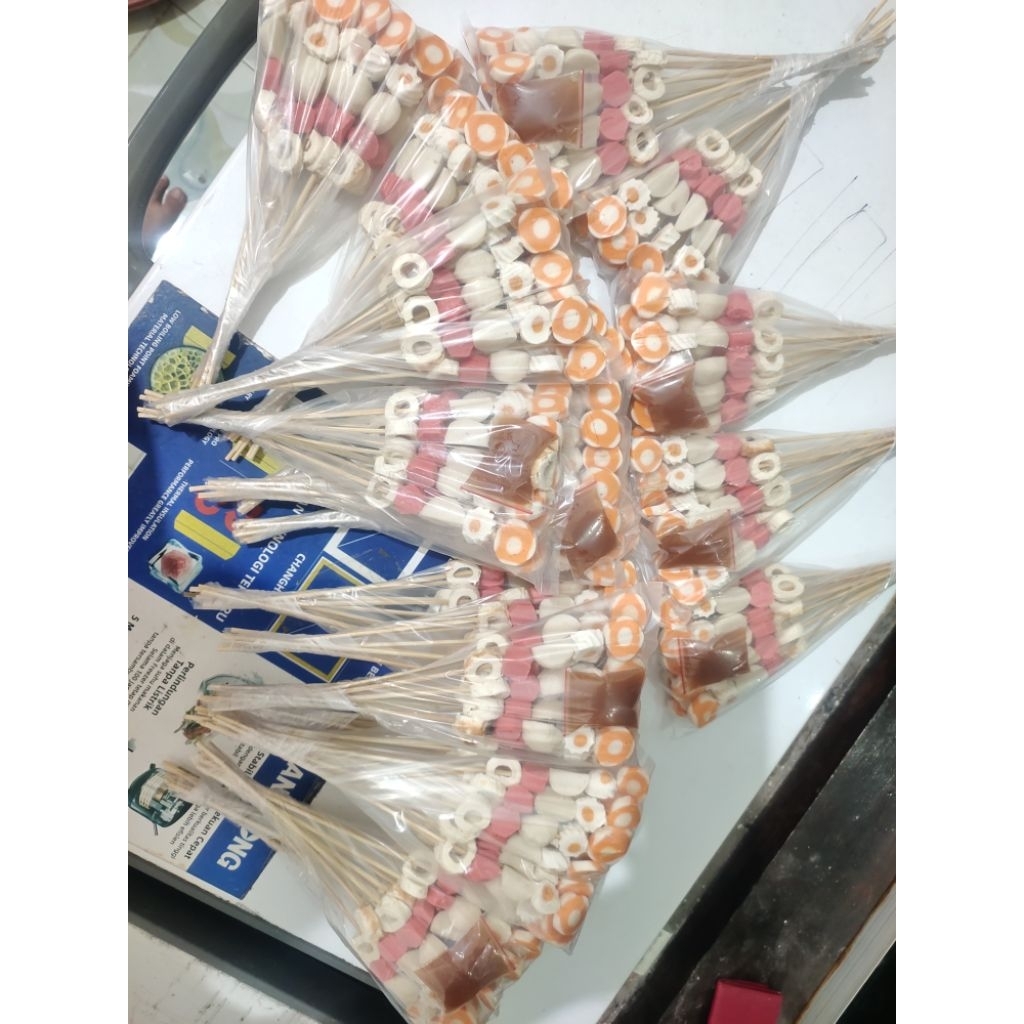 sate lok lok isi 10tusuk free bumbu bakar BBQ