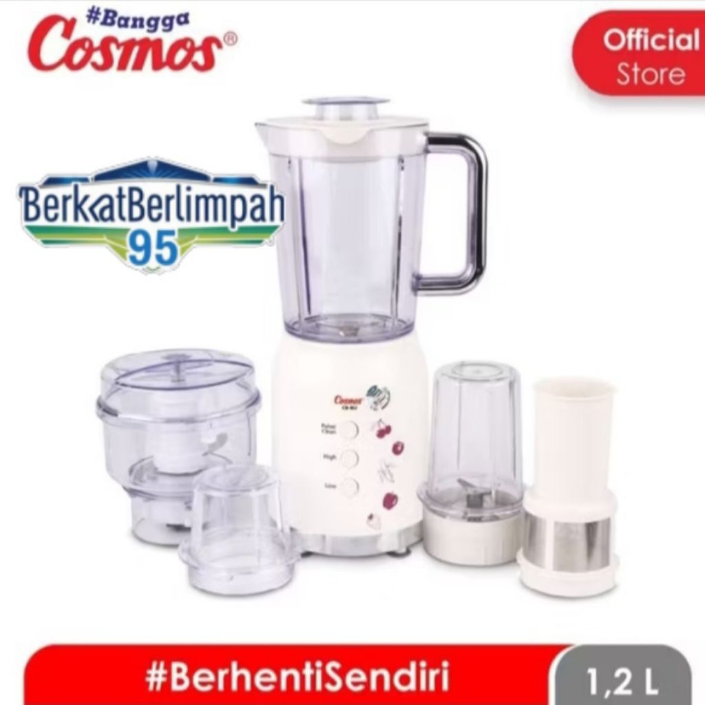COSMOS CB-802 (100% ORI) Blender Mika Otomatis 1,2L 5IN1 380W