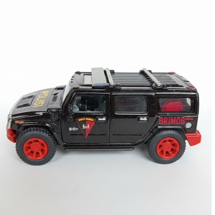 diecast hummer h2 suv kinsmart custom mobil brimob