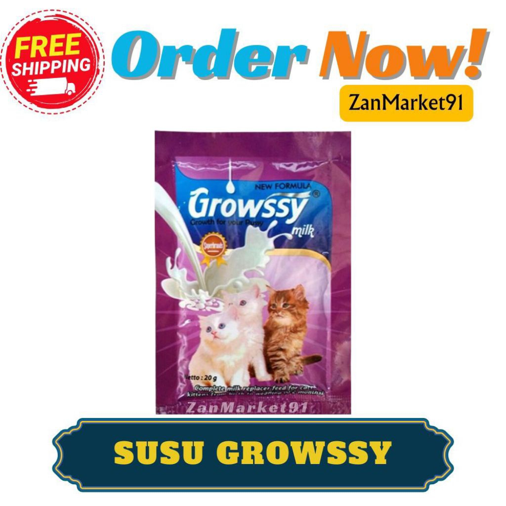 GROWSSY ,SUSU KUCING KITTEN,SUSU ANAK KUCING