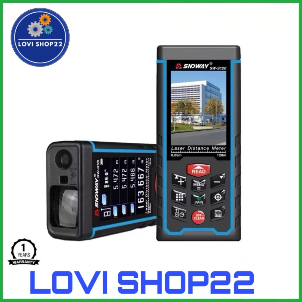 SNDWAY Meteran Digital + Kamera 120 Meter SW-S120