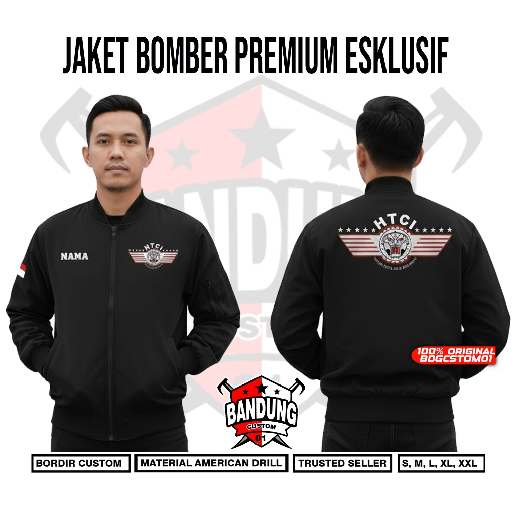Jaket Bomber HTCI / jaket honda tiger club indonesia