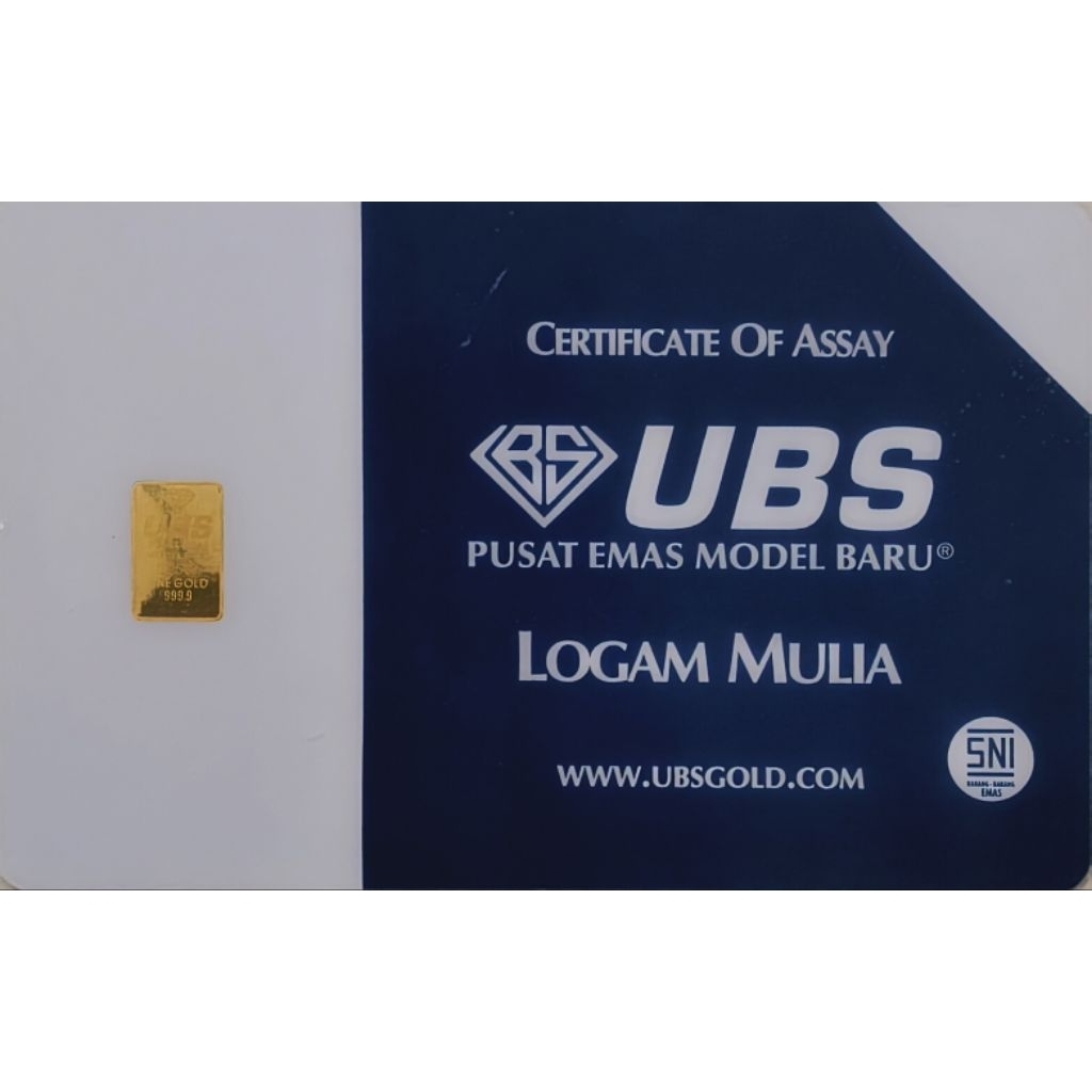 RvI Gold Logam Mulia Ubs (Lm) 0.25gr 0.25 Gram