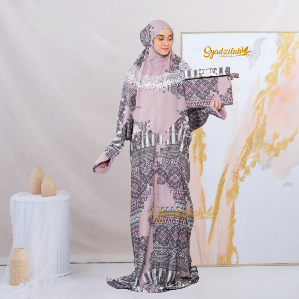 SYADZILAH - Mukena Terusan Dewasa Sutra Silk Luxury