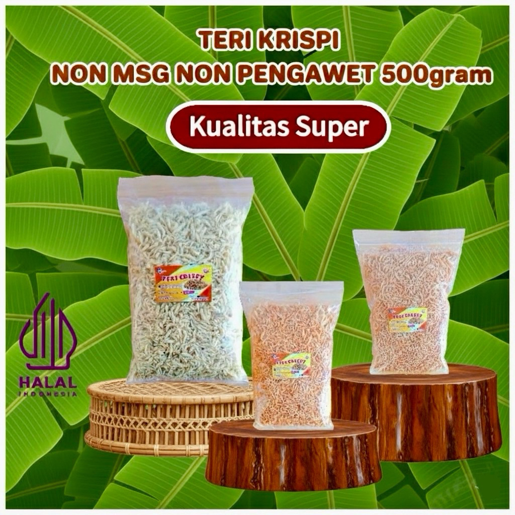 Teri Krispi Sintamel Non MSG non pengawet 500gr - teri krispi Snack mpasi