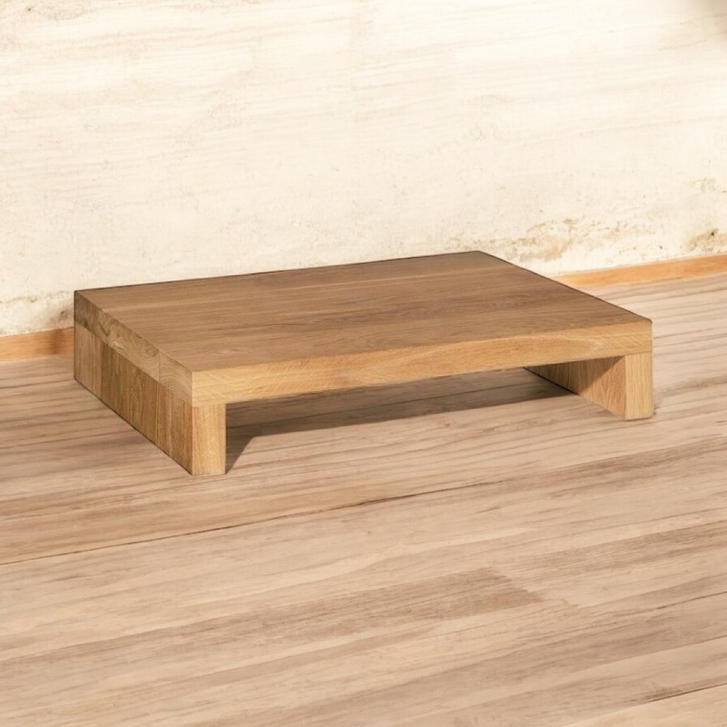 Talenan Kaki Kayu Jati 25×13×2 cm – Tinggi 4 cm, Anti Slip & Premium ,talenan kaki kayu jati, talena