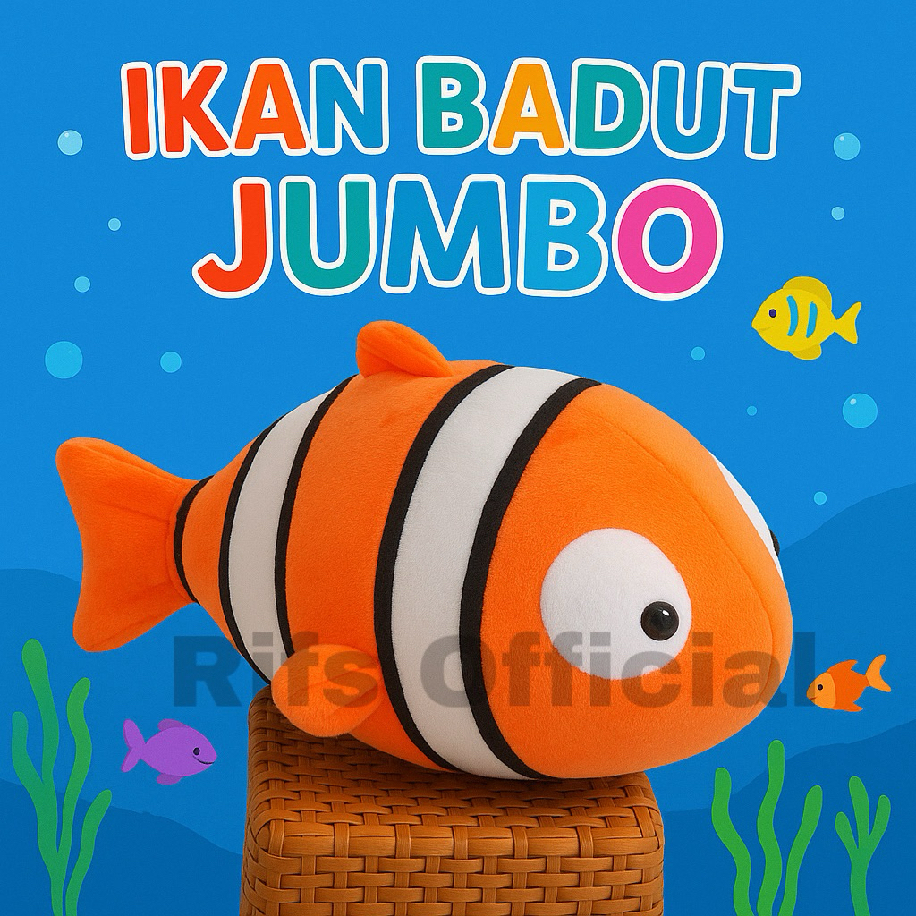 RIFS-Boneka Ikan Nemo Jumbo besar murah viral original premium 50 CM