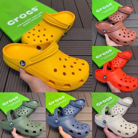 [COD]  Crocs Original Unisex Classic Clog,Sandal Crocs Pria dan Wanita Sepatu datar-Quartz  (Meningk