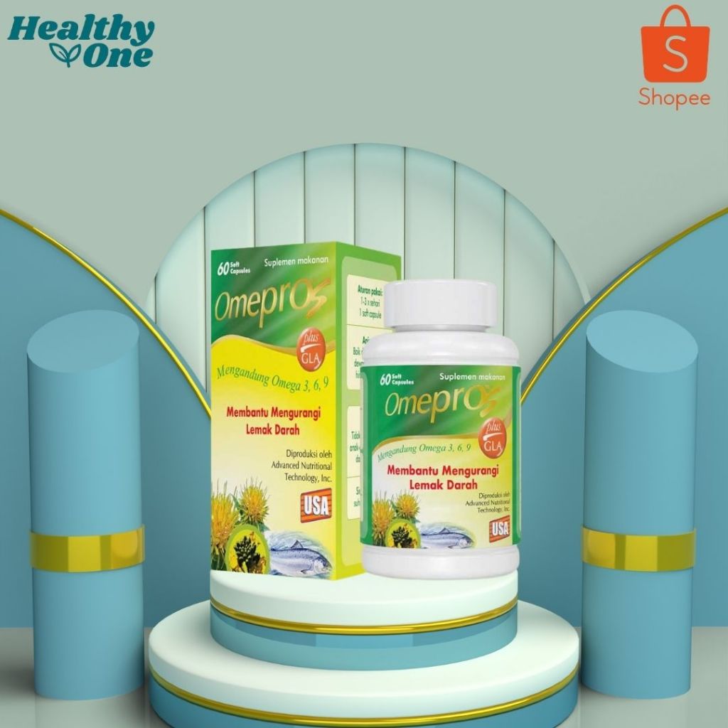 Omepros 1 Botol isi 60 Soft Capsul/ Minyak Ikan