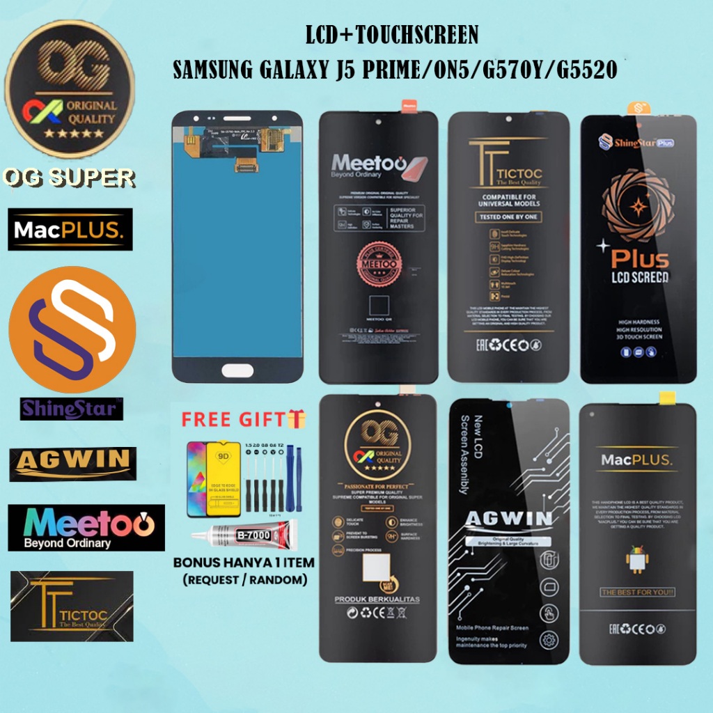 LCD + TOUCHSCREEN SAMSUNG GALAXY J5 PRIME / ON5 / G570Y / G5520 FULL SET ORIGINAL