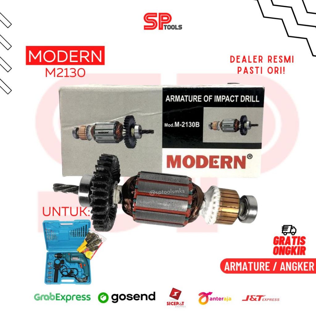 SPAREPART ARMATURE / ANGKER MESIN BOR LISTRIK M2130 MODERN