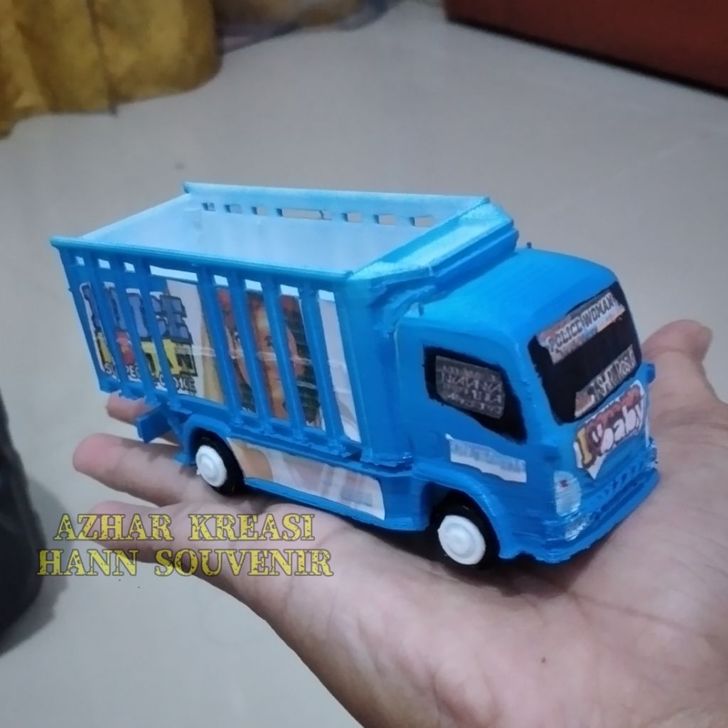 Miniatur truk giga livery police woman 3d printing bisa request