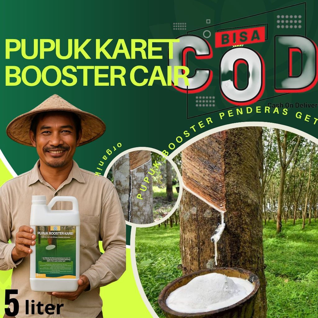 Pupuk Tanaman Karet Mati Getah Penderas Getah Karet Cair Organik Penyubur Pemacu Getah