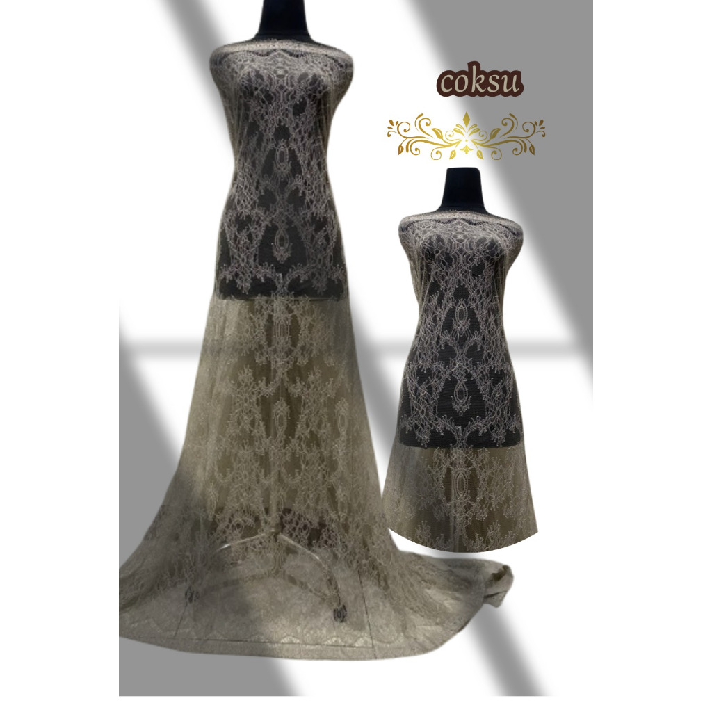 KAIN BRUKAT CHANTILY LACE BAKAL KEBAYA