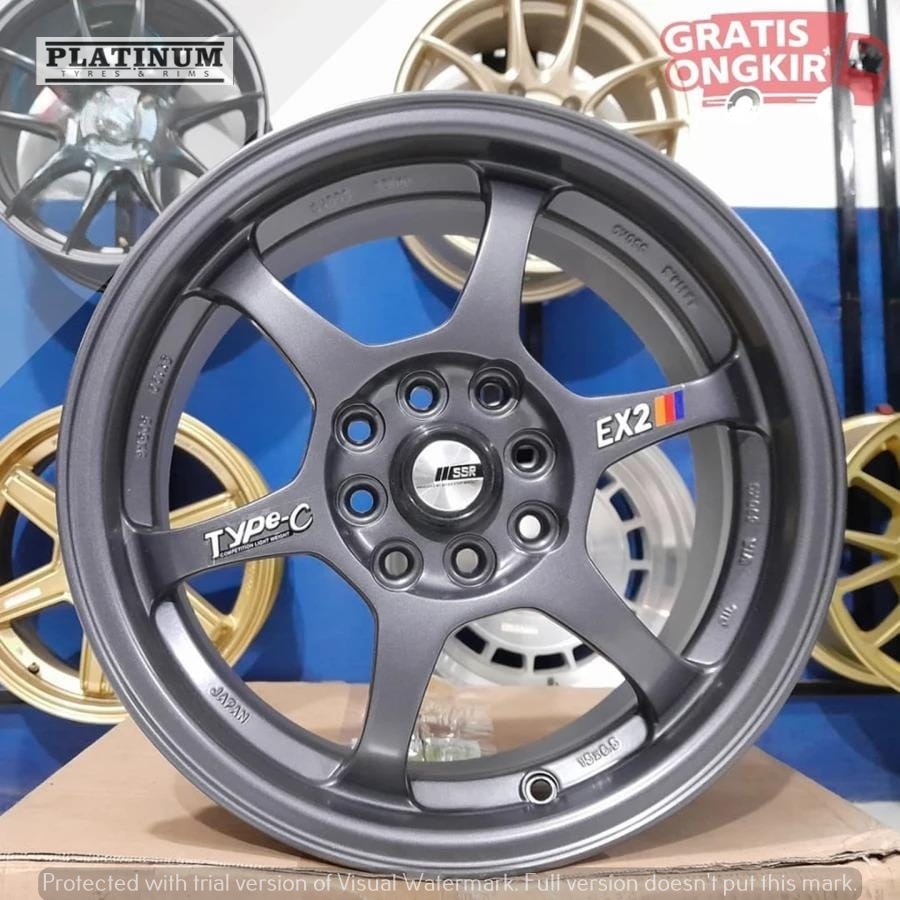 Velg racing ssr R16 pcd 8x100-114,3 plush ban 185 65 r15 merk accelera pas buat vios kijang avanza