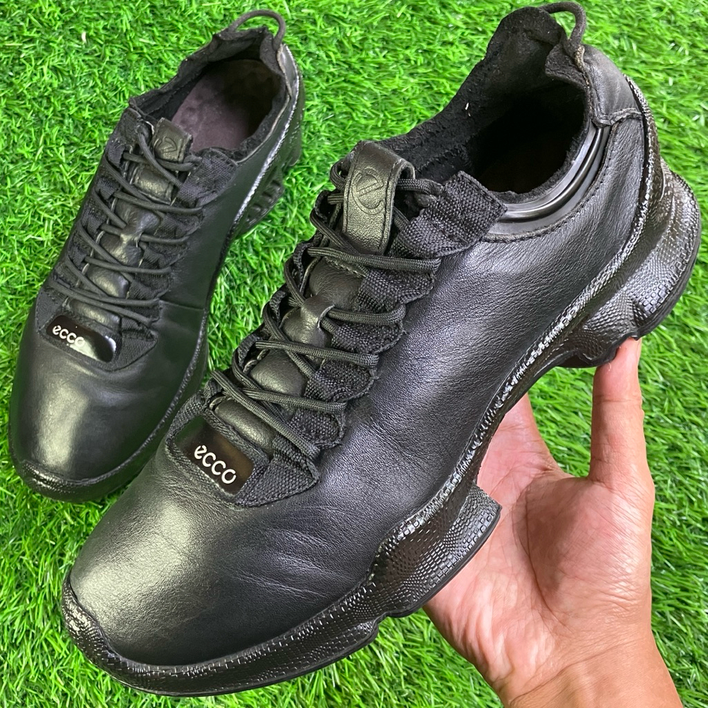 ECCO Biom C Fill Black Leather Golf Shoes size 43