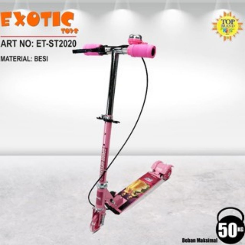 SKUTER ST-2020 Exotic / Mainan Skuter Anak Pink