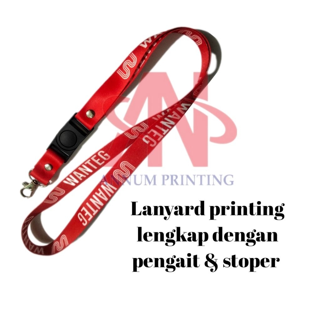 Tali Lanyard Custom/Tali ID Card POLOS/Gantungan id card