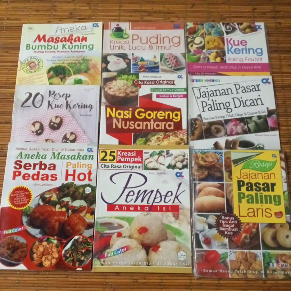 Buku resep / resep masakan / resep kue / bebas pilih