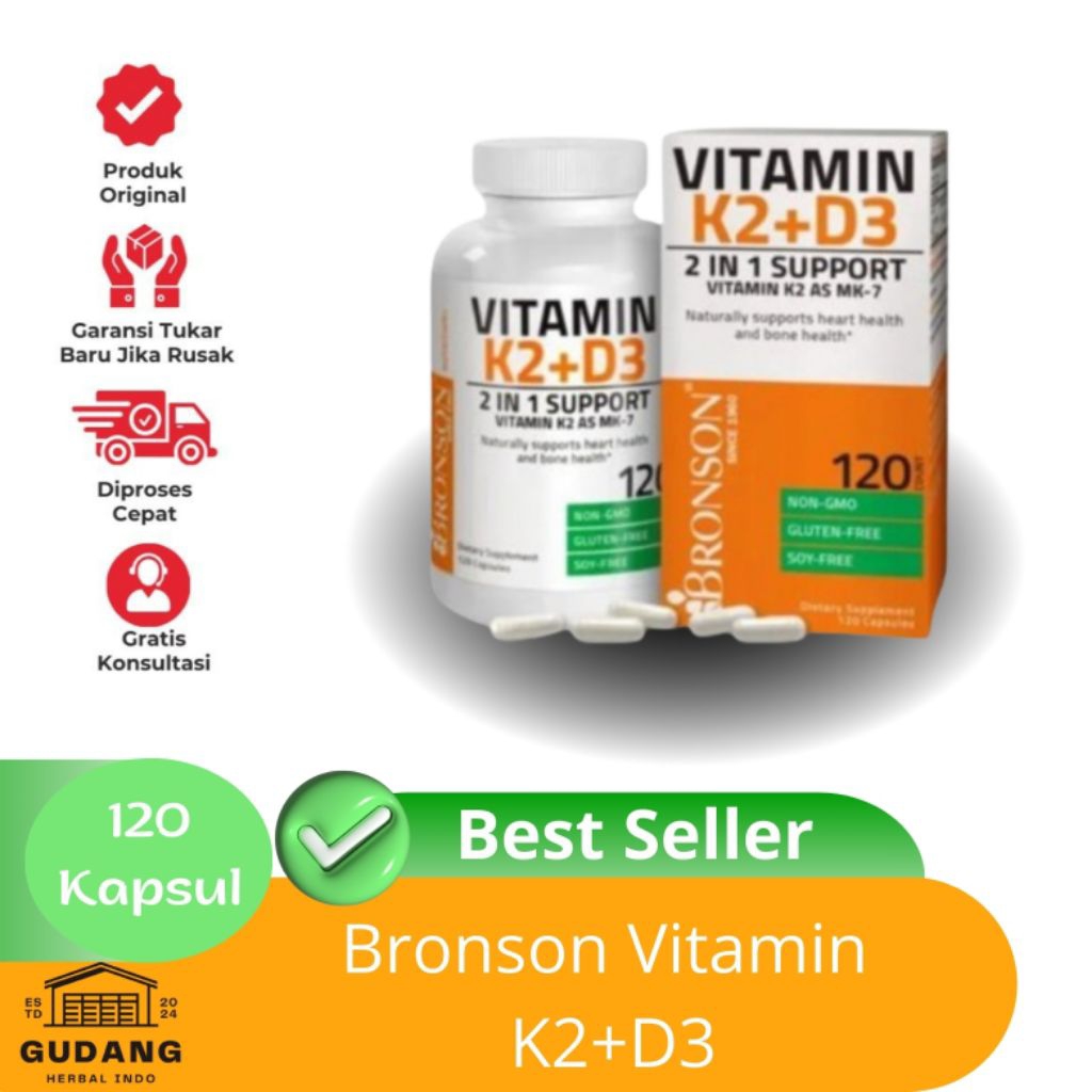 BRONSON vitamin k2+D3 5000iu