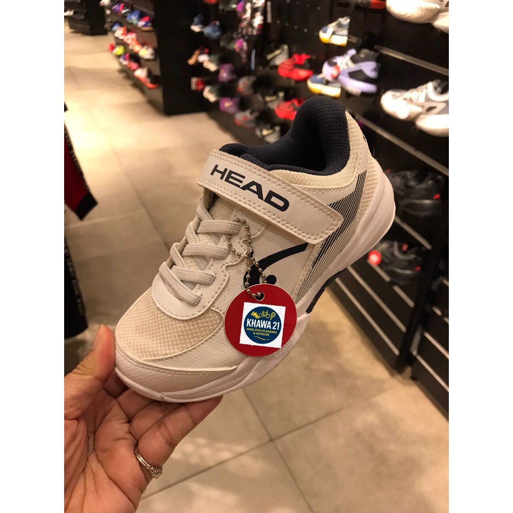 HEAD Sprint Velcro 3.0 Kids White Sepatu Olahraga Tenis Padel Anak