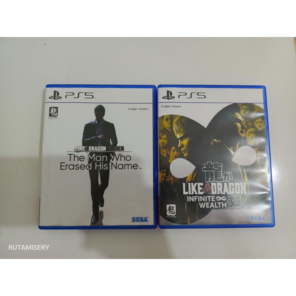 LIKE A DRAGON Gaiden & Infinite Wealth kaset bd ps5