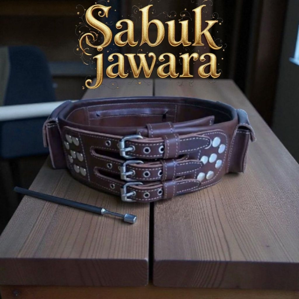 Sabuk Jawara Kulit Asli Sabuk Betawi 100% Kulit Asli Gesper Sabuk Ikat
