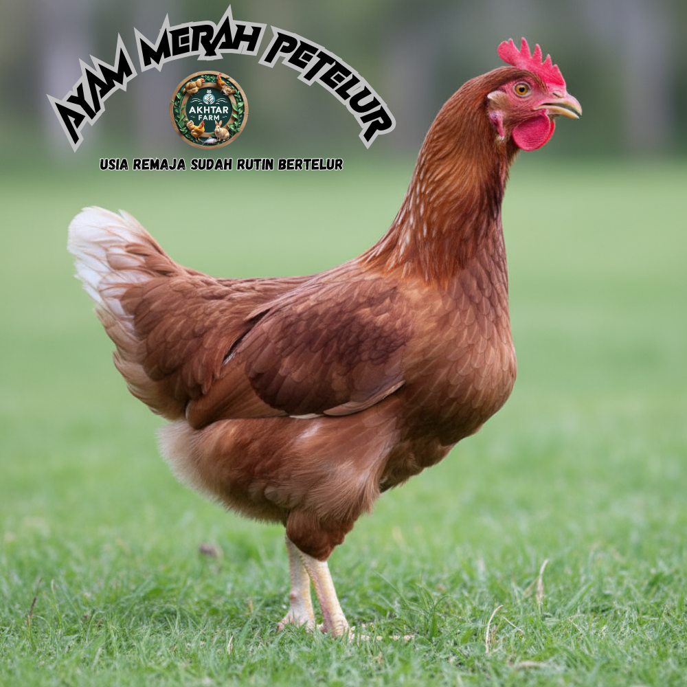 Pullet Ayam Petelur Merah 25–29 Minggu – Sudah Bertelur Akhtar Farm